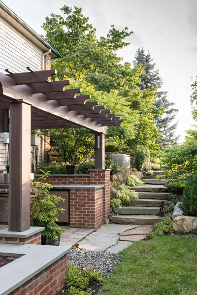 Outdoor Kitchen, Natural Staircase